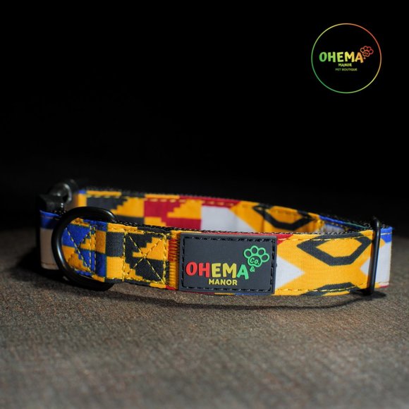 Mansa (African Print) Dog Collars - Picture 2 of 3